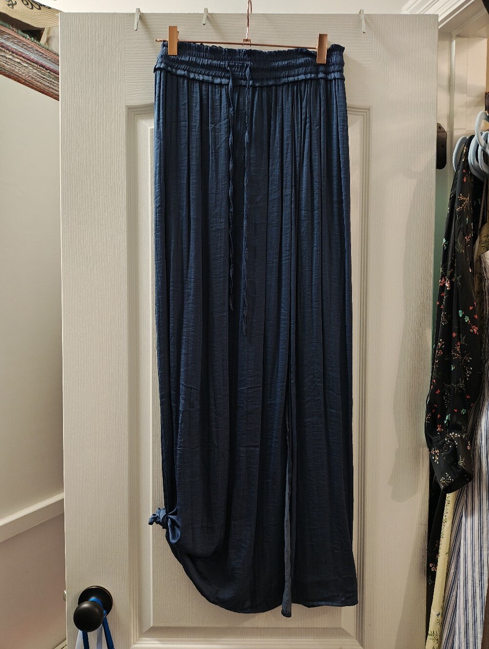 Hem & Thread Navy Blue Maxi Skirt